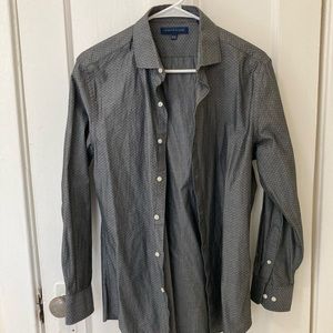 Grey and white dress shirt
